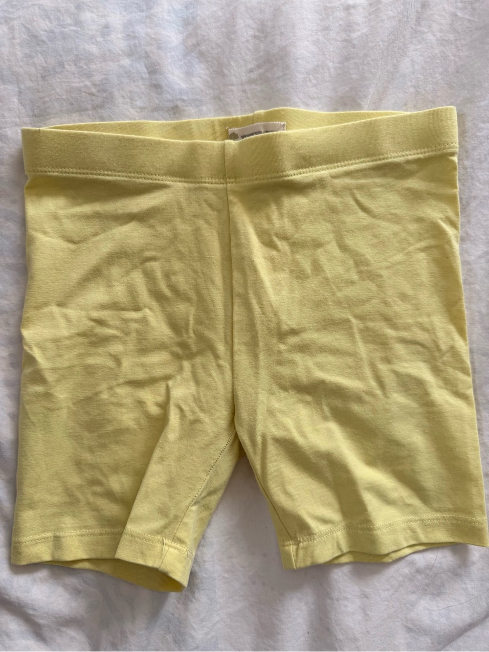 Kids Stretch Bike Shorts - Yellow